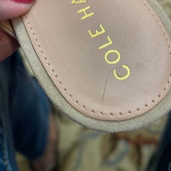 COLE HAAN April Suede Comfort Mule Sandals Size 7.5 - Picture 7 of 10
